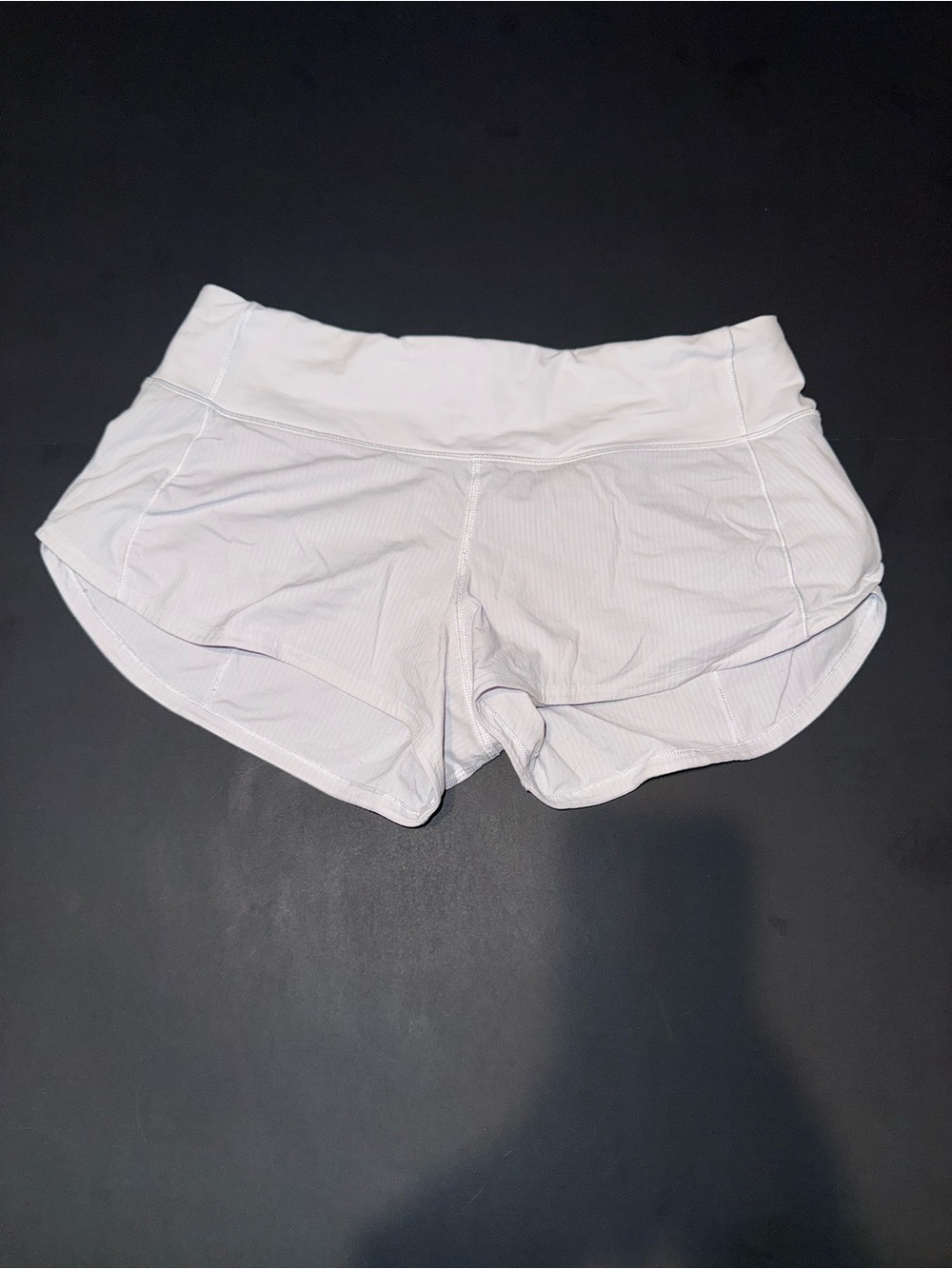 lululemon athletica White Women's Athletic Shorts with Wide Waistband